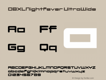 DBXLNightfever UltraWide Fontographer 4.7 27­08­2008 FG4M­0000001444图片样张