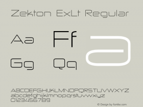 Zekton ExLt Regular Version 4.001图片样张