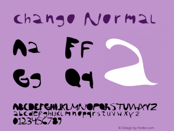 chango Normal Macromedia Fontographer 4.1.5 7/23/99图片样张