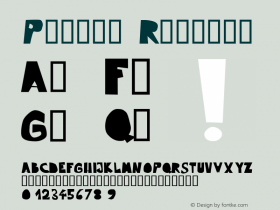 Pummel Regular Macromedia Fontographer 4.1 11.01.2005 Font Sample