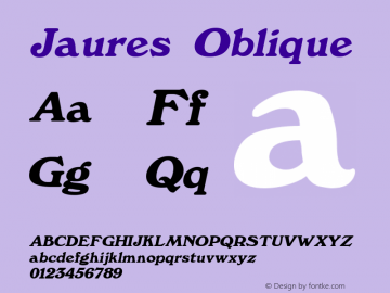 Jaures Oblique 1.0 Tue Sep 13 10:39:46 1994图片样张