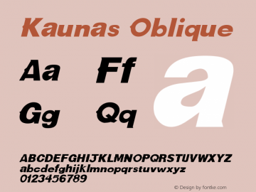 Kaunas Oblique 1.0 Sat Oct 08 18:11:15 1994图片样张