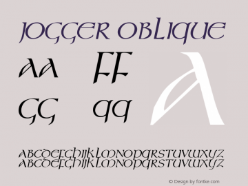 Jogger Oblique 1.0 Tue Sep 13 11:54:35 1994图片样张