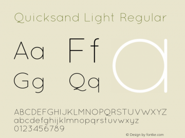 Quicksand Light Regular 001.000图片样张