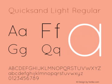 Quicksand Light Regular 001.000图片样张