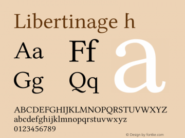 Libertinage h Version 1.0; 2008; OFL relea图片样张