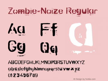 Zombie-Noize Regular 2000; 1.0, a zombie release图片样张