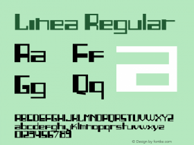 Linea Regular Version 1.00 November 5, 2010, initial release Font Sample