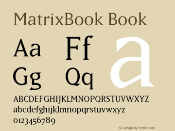 MatrixBook Book Version 001.001图片样张