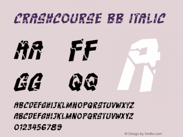 Crashcourse BB Italic Version 1.000图片样张