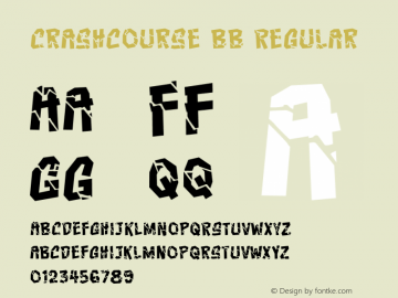 Crashcourse BB Regular Version 1.000 Font Sample