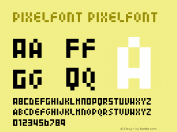 pixelfont pixelfont v1图片样张