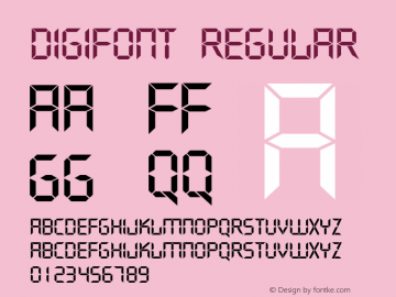 Digifont Regular 1.0图片样张