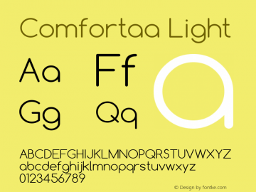 Comfortaa Light Version 2.002 2012图片样张