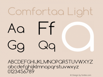 Comfortaa Light Version 2.004 2013图片样张
