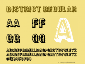 District Regular Version 1.00 November 8, 2008, initial release Font Sample