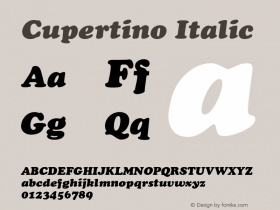 Cupertino Italic 001.003图片样张