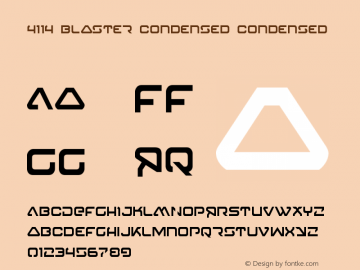 4114 Blaster Condensed Condensed Version 2.0; 2015图片样张