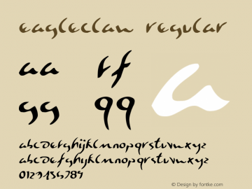 Eagleclaw Regular 001.000 Font Sample
