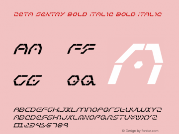 Zeta Sentry Bold Italic Bold Italic 001.000图片样张