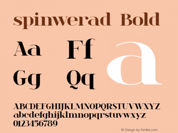 spinwerad Bold Version 0.3图片样张