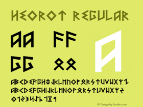 Heorot Regular 001.000 Font Sample