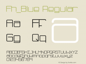 Fh_Blue Regular Version 1.000;PS 001.000;hotconv 1.0.38 Font Sample