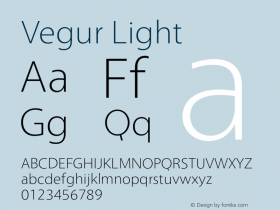 Vegur Light 0.602图片样张