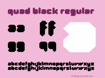 Quad Black Regular 001.000 Font Sample