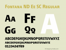 Fontana ND Ee SC Regular Version 001.002图片样张