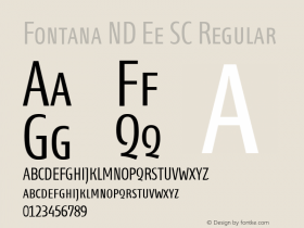 Fontana ND Ee SC Regular Version 001.002图片样张