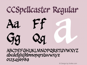 CCSpellcaster Regular 001.000图片样张