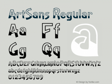 ArtSans Regular 001.000 Font Sample