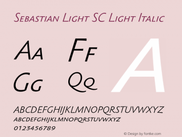 Sebastian Light SC Light Italic 001.000图片样张