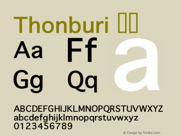 Thonburi 粗体 10.7d7e1 Font Sample