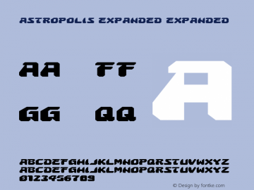 Astropolis Expanded Expanded 001.000 Font Sample