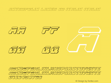 Astropolis Laser 3D Italic Italic 001.000图片样张