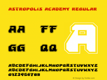 Astropolis Academy Regular 001.000图片样张