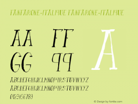 fanfarone-italique fanfarone-italique Version 1.000 Font Sample