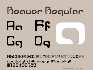 Reaver Regular Version 2.21 April 6, 2013 updated release Font Sample