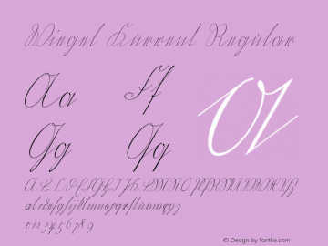 Wiegel Kurrent Regular Version 1.0图片样张