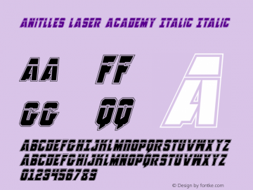 Anitlles Laser Academy Italic Italic 001.000图片样张