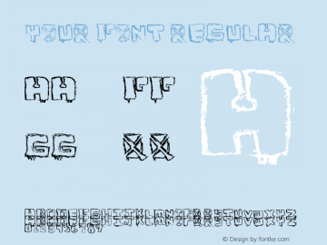 Your Font Regular Version 1.00 April 20, 2009, initial release, www.yourfonts.com图片样张