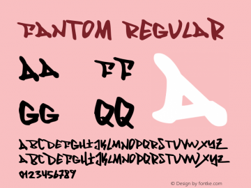 Fantom Regular 001.000 Font Sample