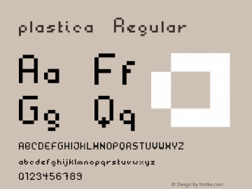 plastica Regular Version 1.0图片样张