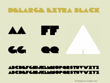 DeLarge Extra Black Version 1.00 April 26, 2009, initial release图片样张