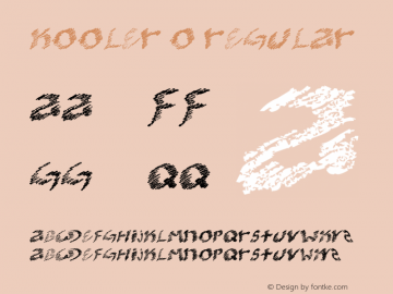 kooler O Regular Version 1.00 June 25, 2009, initial release Font Sample