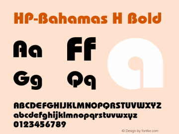 HP-Bahamas H Bold 2图片样张