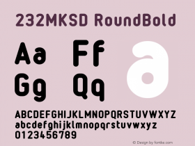 232MKSD RoundBold Macromedia Fontographer 4.1J 09.4.28图片样张