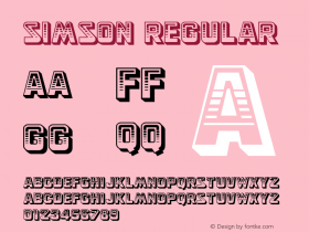 Simson Regular Version 1.000 Font Sample